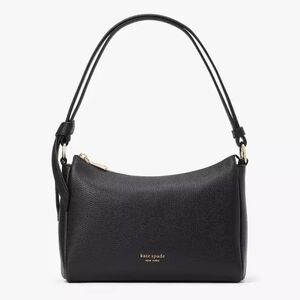Kate Spade New York Knott Medium Shoulder Bag, Black Pebbled Leather (Like New)
